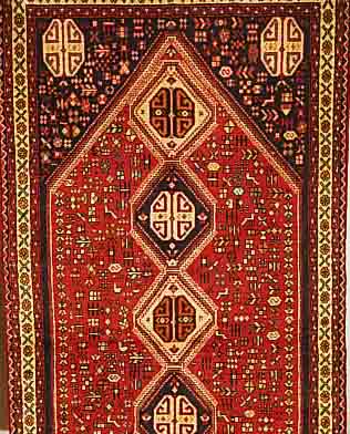 ABADEH,PERSIEN CA.191 X 98 CM. FLOR WOLLE
