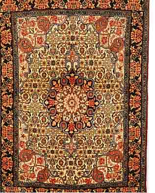 BIDJAR,PERSIEN CA.144 X 100 CM. FLOR WOLLE