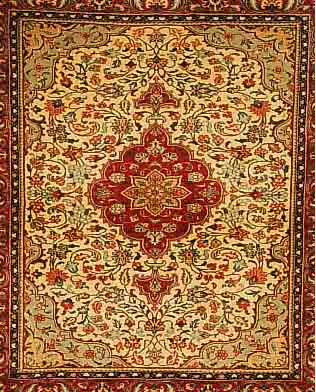 SAROGH,PERSIEN CA.130 X 113 CM. FLOR WOLLE