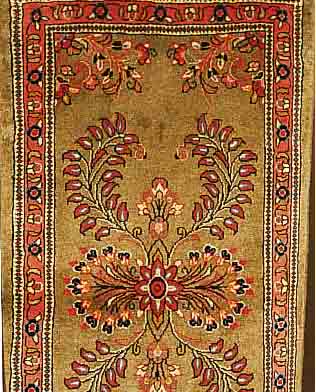 SAROGH,PERSIEN CA 131 X 70 CM. FLOR WOLLE