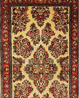 SAROGH,PERSIEN CA 140 X 76 CM. FLOR WOLLE