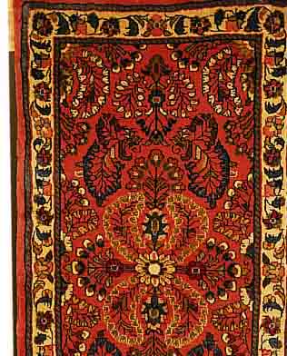 SAROGH,PERSIEN CA 125 X 66 CM. FLOR WOLLE