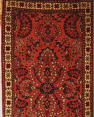 SAROGH,PERSIEN CA 125 X 67 CM. FLOR WOLLE