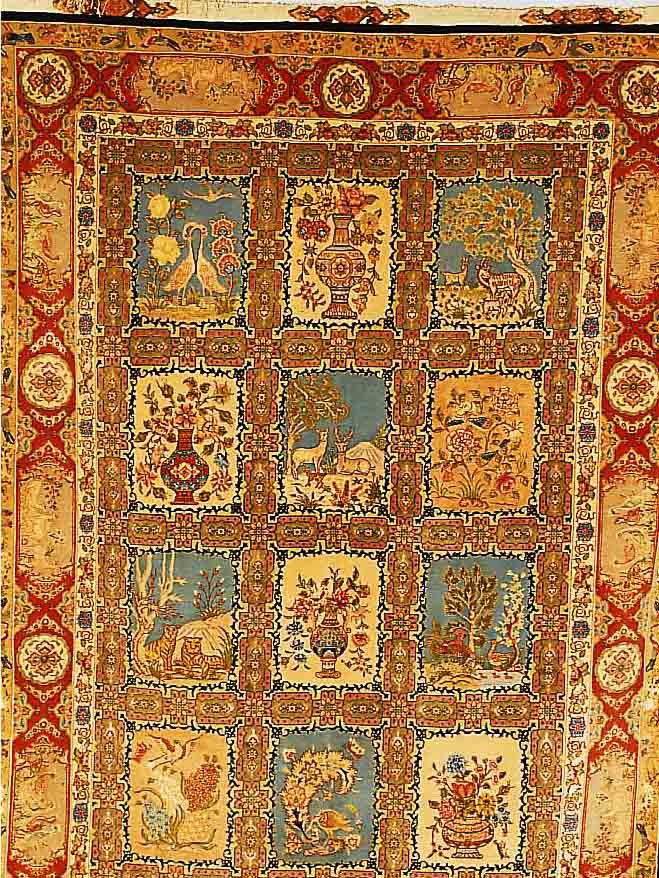 TäBRIZ FEIN,PERSIEN CA 203 X 150 CM. KORKWOLLE M.U.AUF SEIDE(SELTEN) 650000KN/QM