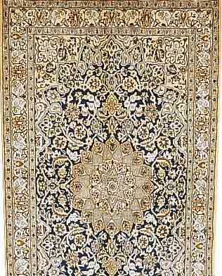 NAIN,PERSIEN CA.217 X 128 CM. FLOR WOLLE MIT SEIDE
