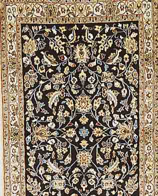 NAIN,PERSIEN CA.200 X 122 CM. FLOR WOLLE MIT SEIDE