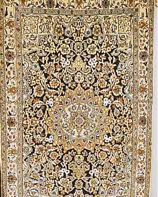 NAIN,PERSIEN CA.209 X 127 CM. FLOR WOLLE MIT SEIDE