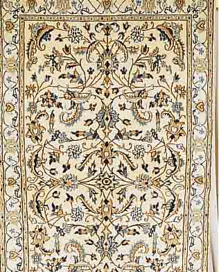 NAIN,PERSIEN CA.200 X 120 CM. FLOR WOLLE MIT SEIDE