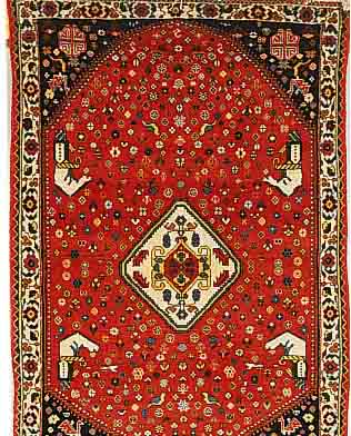ABADEH,PERSIEN CA.149 X 98 CM. FLOR WOLLE