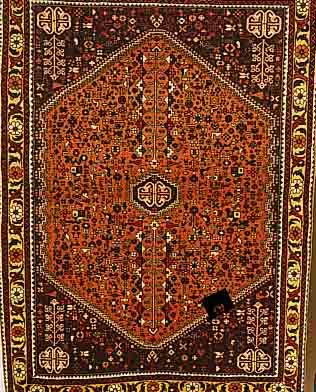 ABADEH,PERSIEN CA.151 X 111 CM. FLOR WOLLE