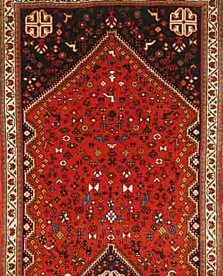 ABADEH,PERSIEN CA.190 X 73 CM. FLOR WOLLE