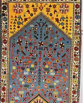 ABADEH,PERSIEN CA.199 X 69 CM. FLOR WOLLE