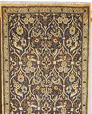 NAIN,PERSIEN CA.200 X 85 CM. FLOR WOLLE MIT SEIDE