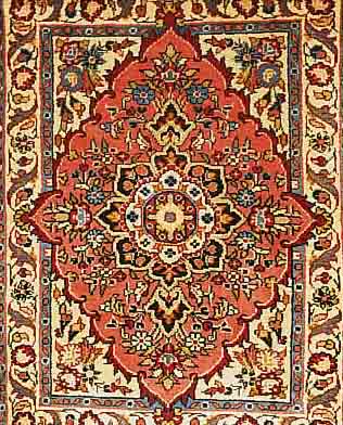 SAROGH,PERSIEN CA 81 X 65 CM. FLOR WOLLE