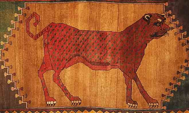 GHASCHGAI,PERSIEN CA 191 X 110 CM. WOLLE AUF WOLLE