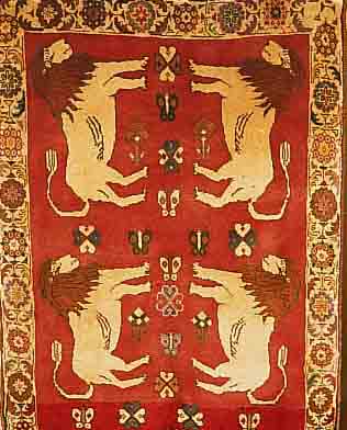 GABBEH,PERSIEN CA.254 X 108 CM. WOLLE AUF WOLLE CA.40 JAHR