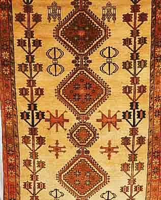 GHASCHGAI,PERSIEN CA.251 X 135 CM. WOLLE AUF WOLLE
