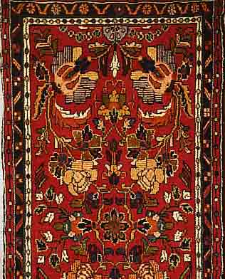 HAMADAN,PERSIEN CA.283 X 78 CM. FLOR WOLLE