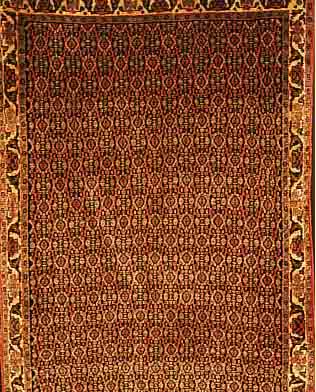 BIDJAR,PERSIEN CA.297 X 88 CM. FLOR WOLLE