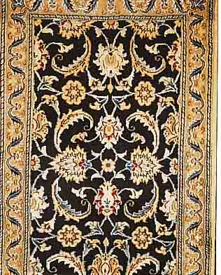 NAIN,PERSIEN CA.300 X 70 CM. FLOR WOLLE MIT SEIDE