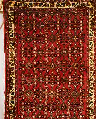 HOSSEINABAD,PERSIEN CA.390 X 87 CM. FLOR WOLLE