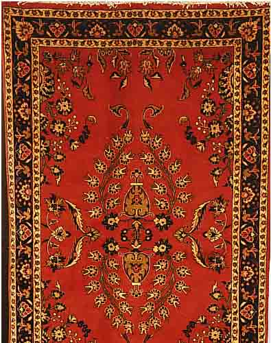SAROGH,PERSIEN CA.200 X 122 CM. FLOR WOLLE PFLANZENFARBEN.