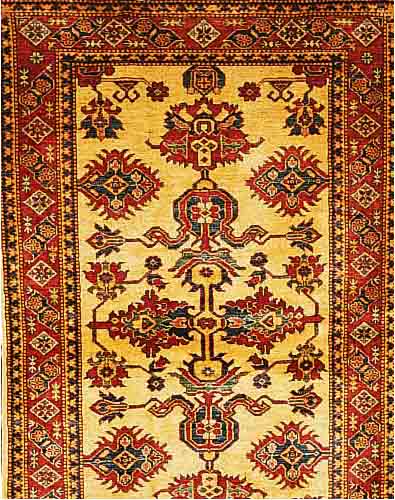 KAZAK NEU GEKNüPFT CA.185 X 119 CM. WOLLE AUF WOLLE