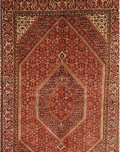 BIDJAR, PERSIEN, 211 X 130CM, FLOR WOLLE, SEHR STRAPAZIERFäHIG