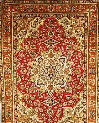 TäBRIZ,PERSIEN CA.186 X 132 CM. FLOR WOLLE