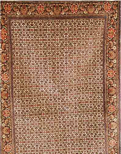 BIDJAR,PERSIEN CA.218 X 148 CM. FLOR WOLLE.SEHR STRAPAZIERFäHIG.