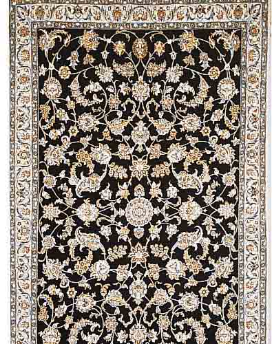NAIN,PERSIEN CA.201 X 124 CM. KORKWOLLE MIT SEIDE CA 1 MIO KN/QM.