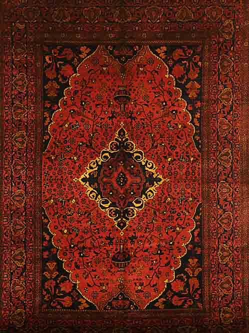 KHALMOHAMMADI,AFGHANISTAN CA 285 X 198 CM. WOLLE AUF WOLLE.PFLANZENFARBEN