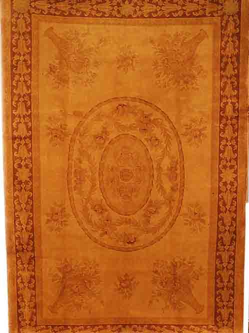 AUBUSSON TEPPICH, CA 272 X 185 CM. FLOR WOLLE.SEHR DEKORATIV
