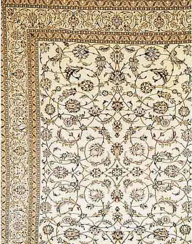 NAIN,PERSIEN CA.340 X 246 CM. FLOR WOLLE MIT SEIDE