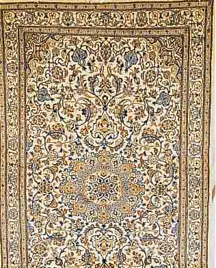 NAIN,PERSIEN CA.250 X 147 CM. FLOR WOLLE MIT SEIDE