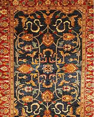 SIGLAR,AFGHANISTAN CA.210 X 163 CM. FLOR WOLLE PFLANZENFARBEN.