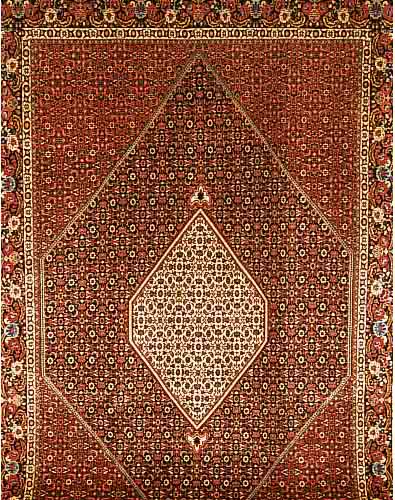 BIDJAR,PERSIEN CA.314 X 203 CM. FLOR WOLLE.