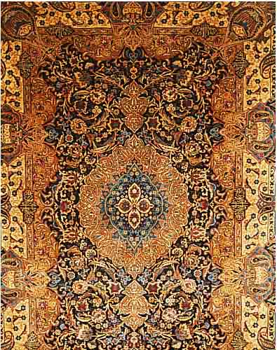 KASHMAR,PERSIEN CA.290 X 199 CM. FLOR WOLLE.