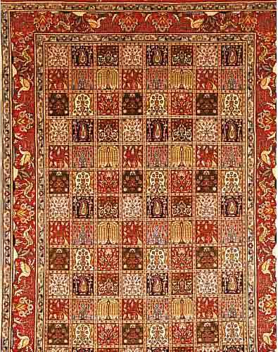 MUD,PERSIEN CA.300 X 198 CM. FLOR WOLLE MIT SEIDE