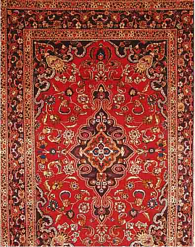 MESCHED,PERSIEN CA.283 X 194 CM. FLOR WOLLE.