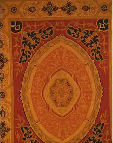 AUBUSSON STIL CA.352 X 264 CM. AUFWENDIGE HANDARBEIT.