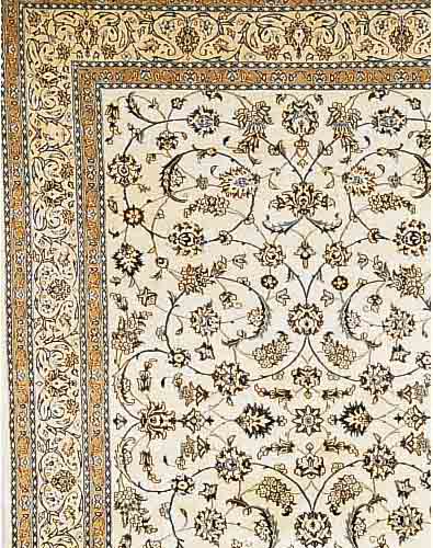 NAIN,PERSIEN CA.359 X 252 CM. FLOR WOLLE MIT SEIDE