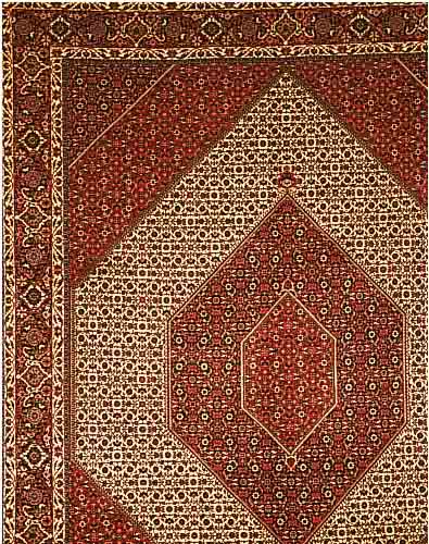 BIDJAR,PERSIEN CA.337 X 250 CM. FLOR WOLLE.SEHR STRAPAZIERFäHIG.