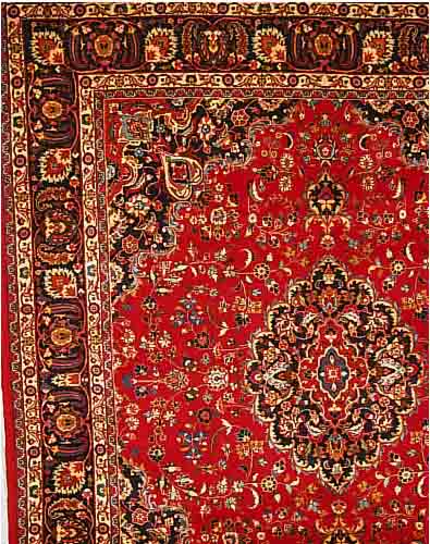 MESCHED,PERSIEN CA.343 X 295 CM. FLOR WOLLE.