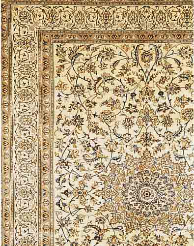 NAIN,PERSIEN CA.387 X 290 CM. FLOR WOLLE MIT SEIDE