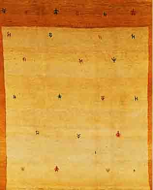 GABBEH,PERSIEN CA.306 X 261 CM. WOLLE AUF WOLLE
