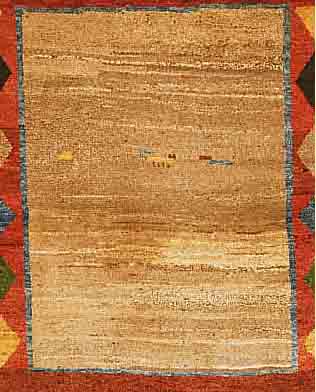 GABBEH,PERSIEN CA.135 X 128 CM. WOLLE AUF WOLLE