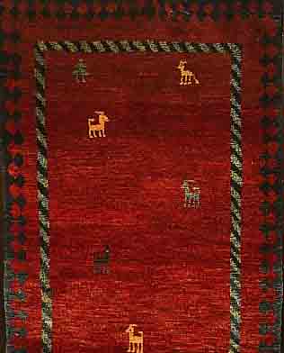 GABBEH,PERSIEN CA.197 X 85 CM. WOLLE AUF WOLLE