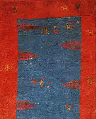 GABBEH,PERSIEN CA.115 X 85 CM. WOLLE AUF WOLLE