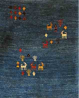 GABBEH,PERSIEN CA.200 X 87 CM. WOLLE AUF WOLLE